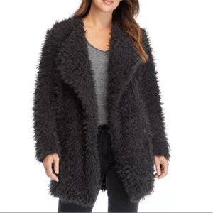 New Directions Gray blackish  Teddy Jacket